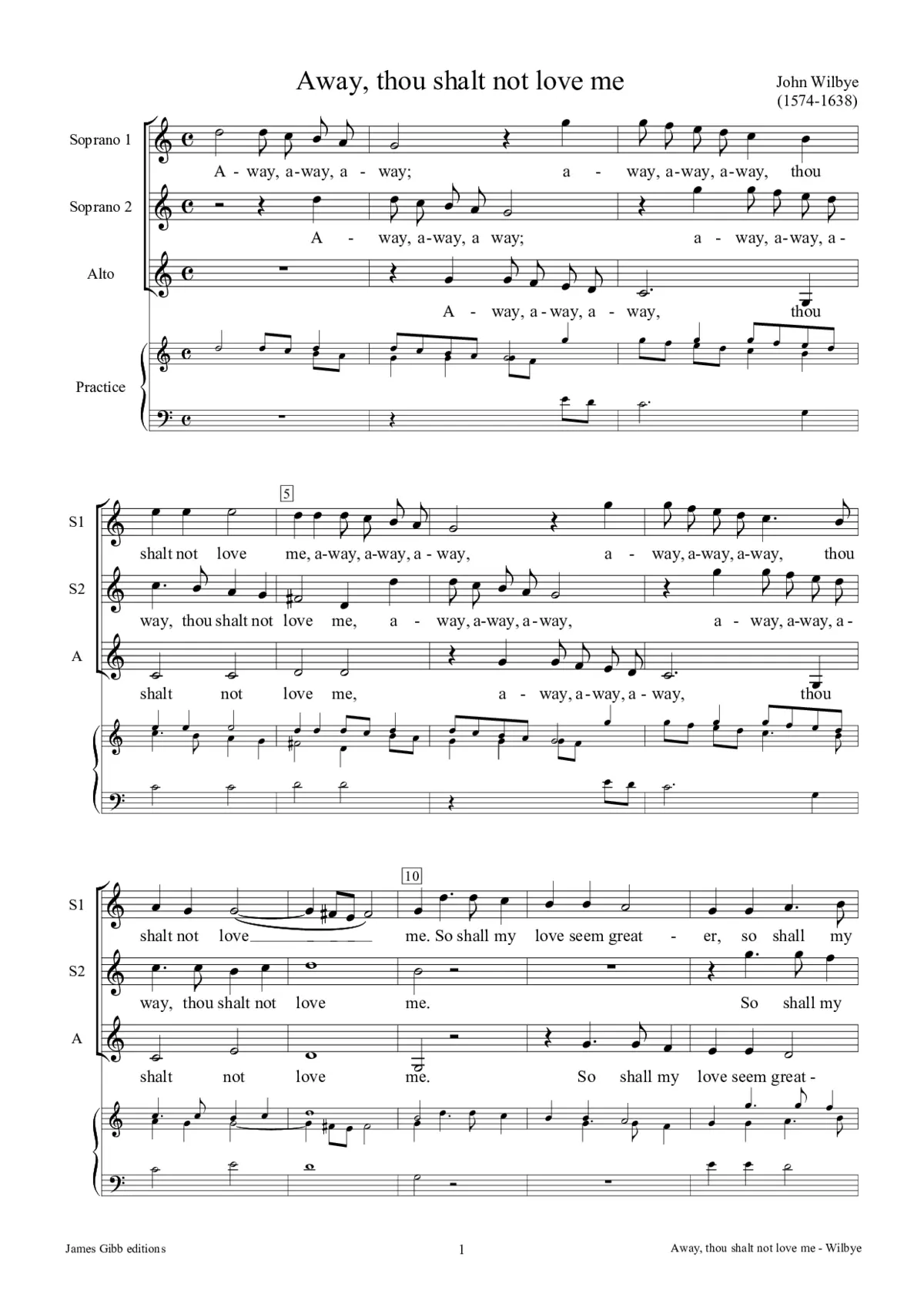 Away, thou shalt not love me - Page 1
