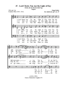 Christ, der du bist der helle Tag