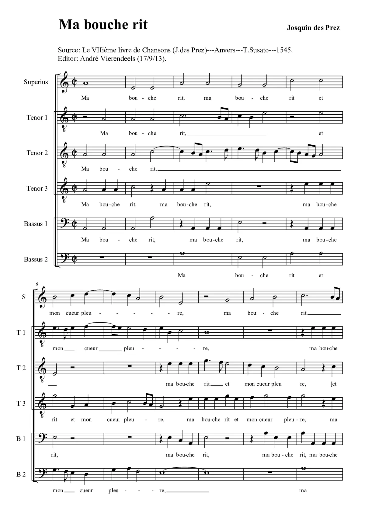 Ma bouche rit - Page 1