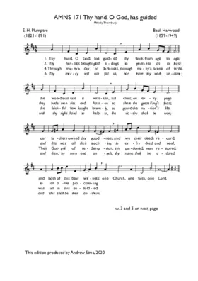 Thy hand, O God, has guided