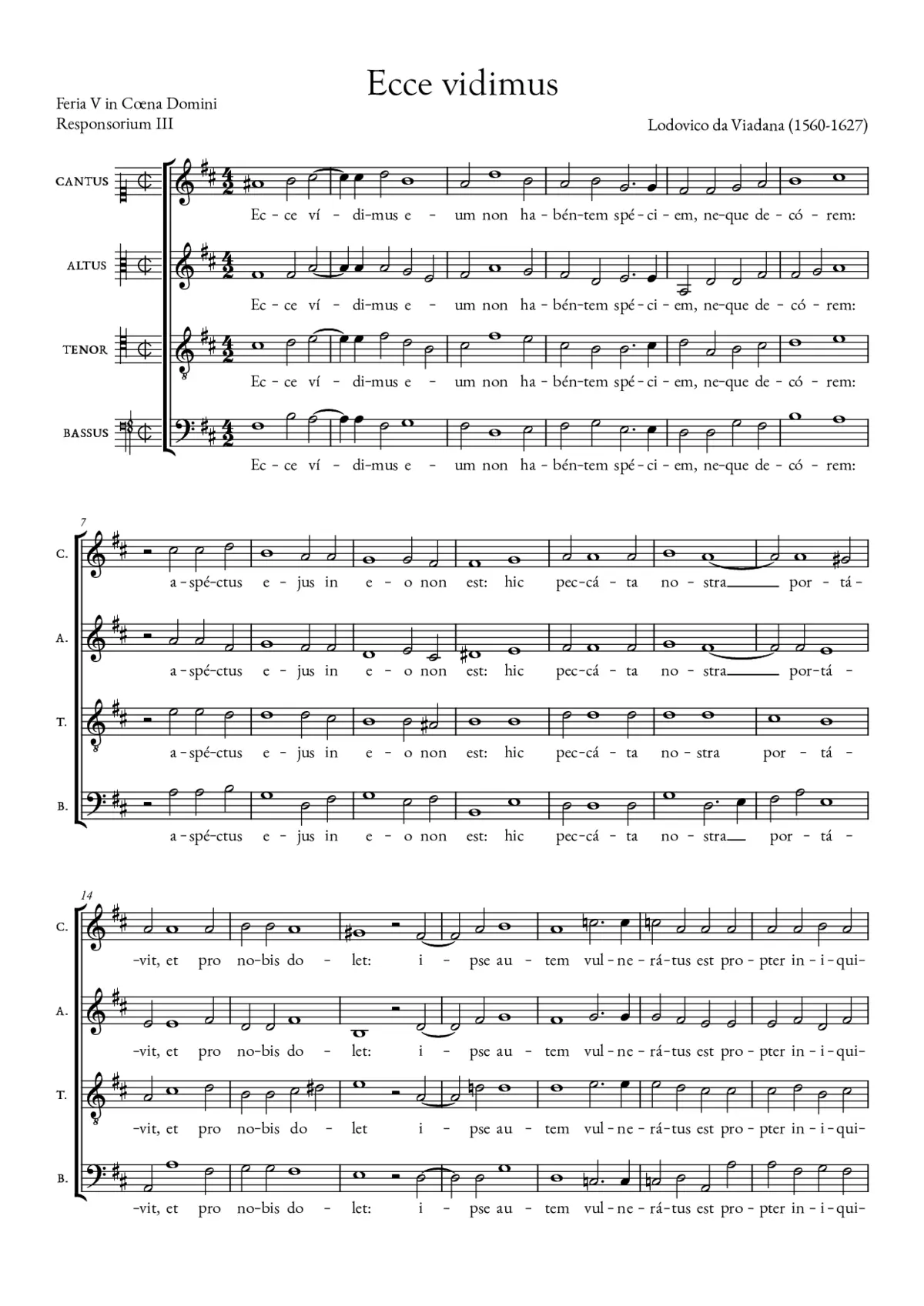 Ecce vidimus - Page 1