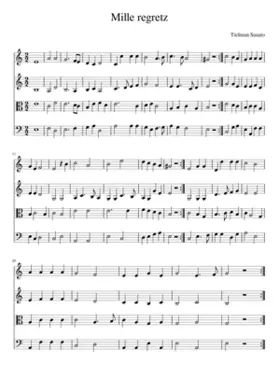 Mille regretz