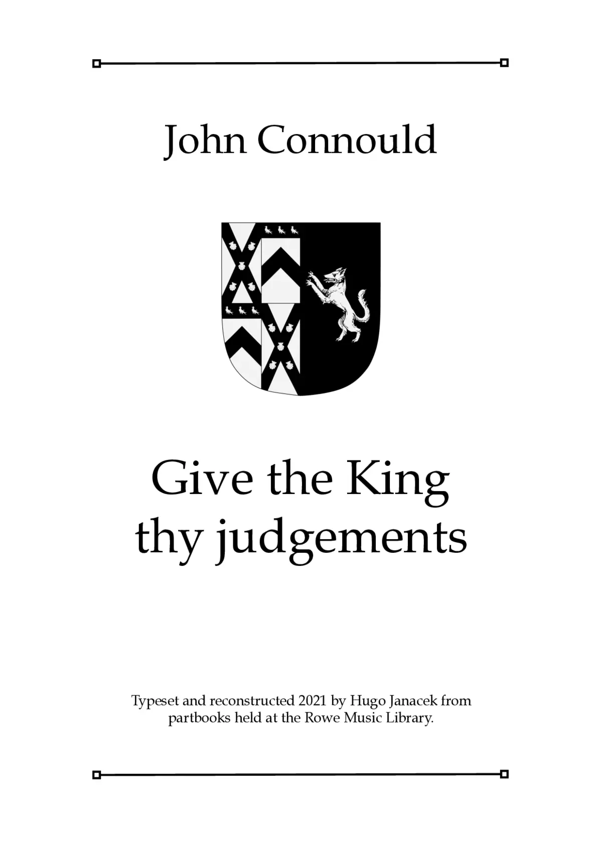 Give the King thy judgements - Page 1