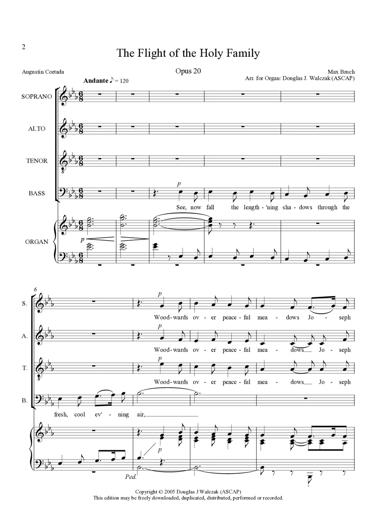 Flight of the Holy Family, Opus 20 - Page 1