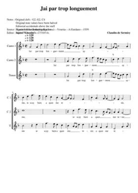 J'ay par trop longuement ayme