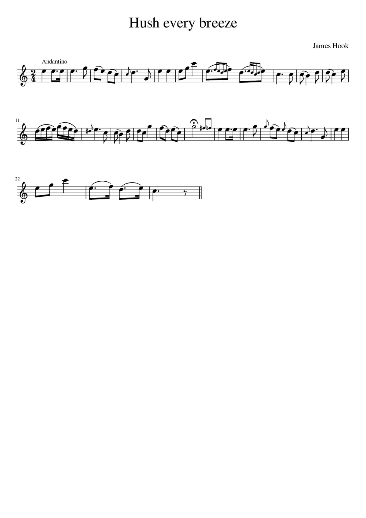 Hush every breeze - Page 1