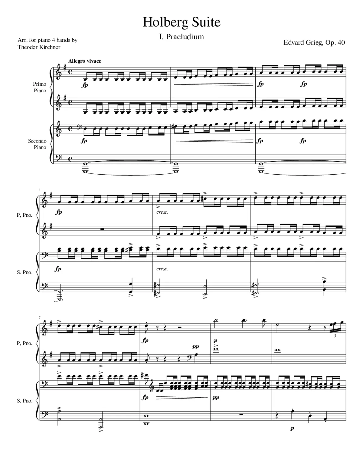 Holberg Suite Op.40 - Page 1