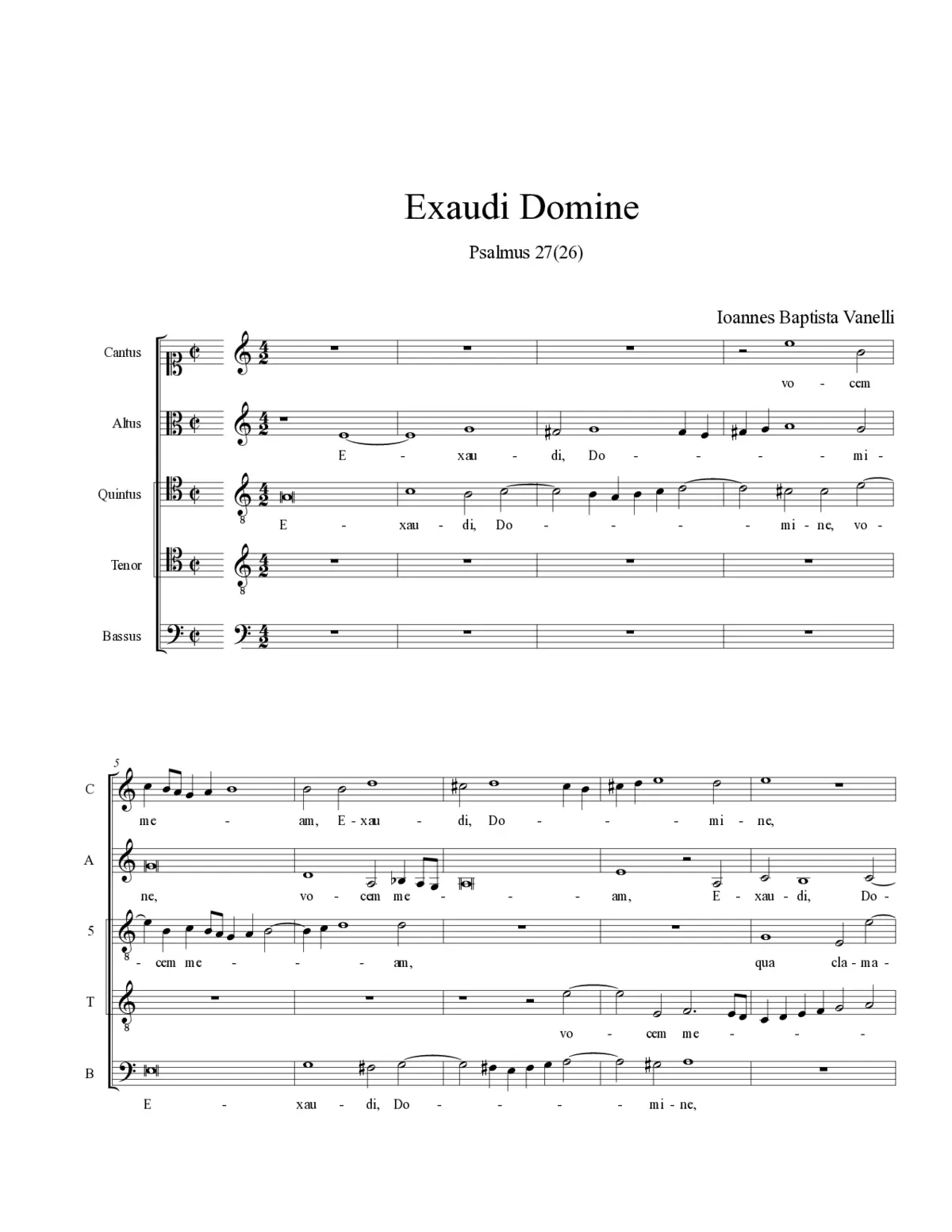 Exaudi Domine - Page 1