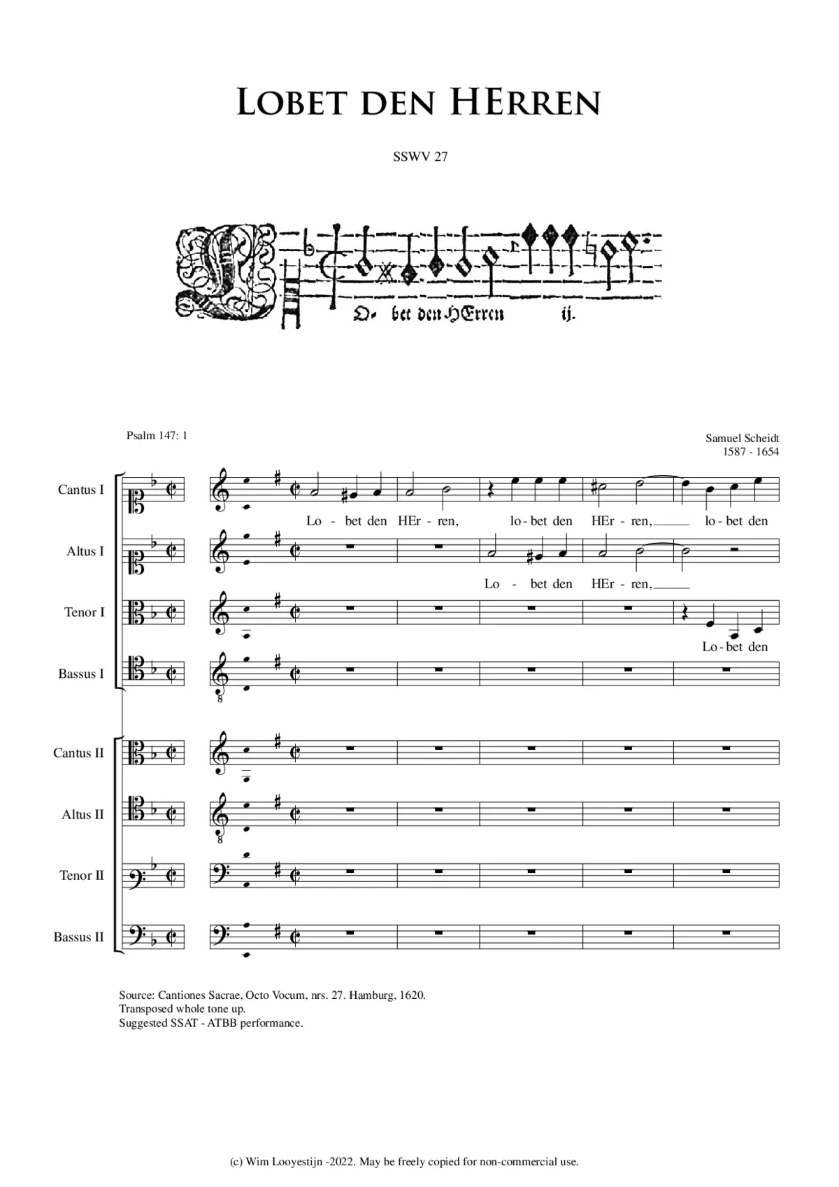 Lobet den HErren - Page 1