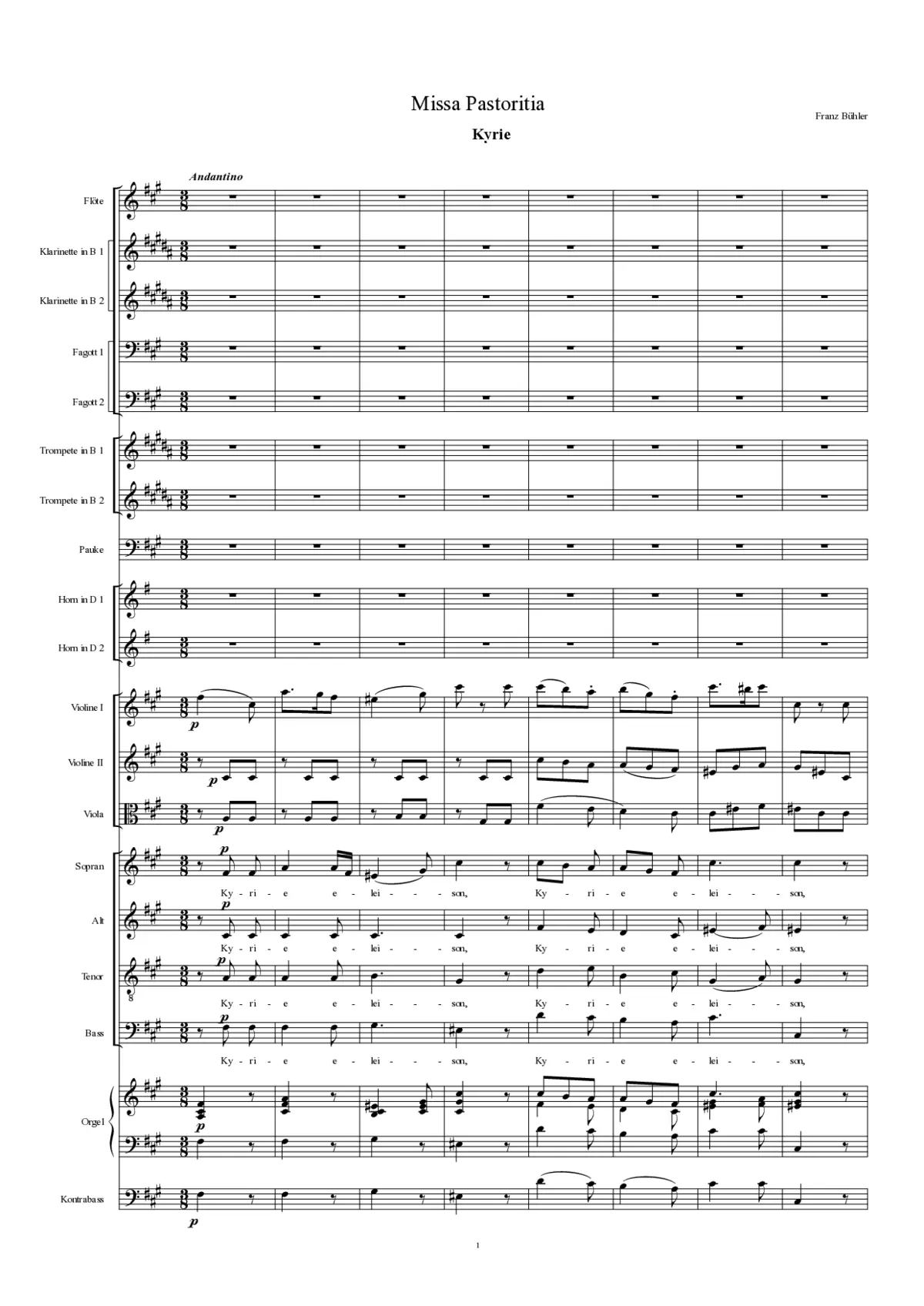 Missa Pastoritia - Page 1