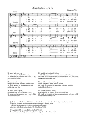 Mi parto, hai, sorte ria