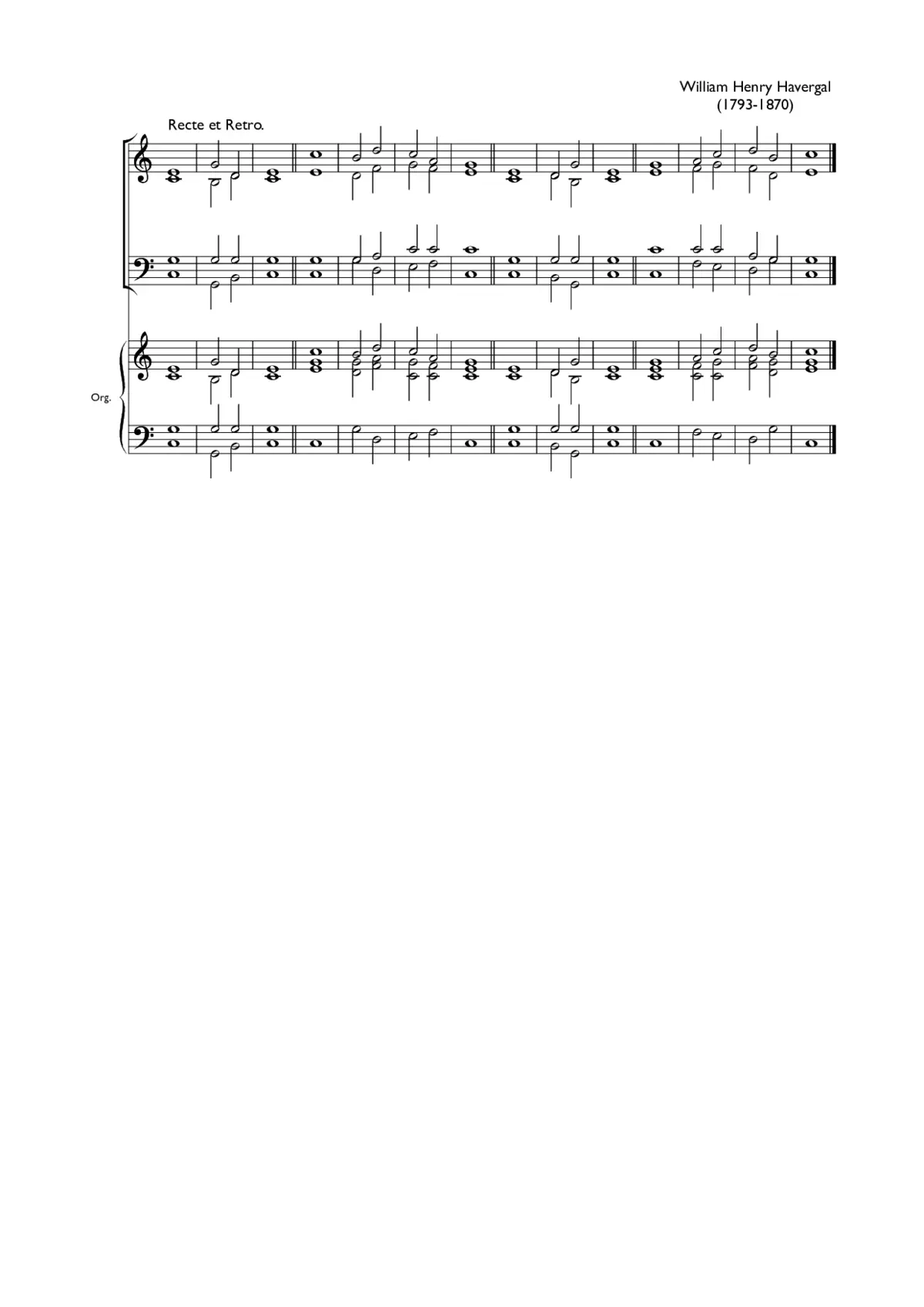 Double chant in C major IV - Page 1