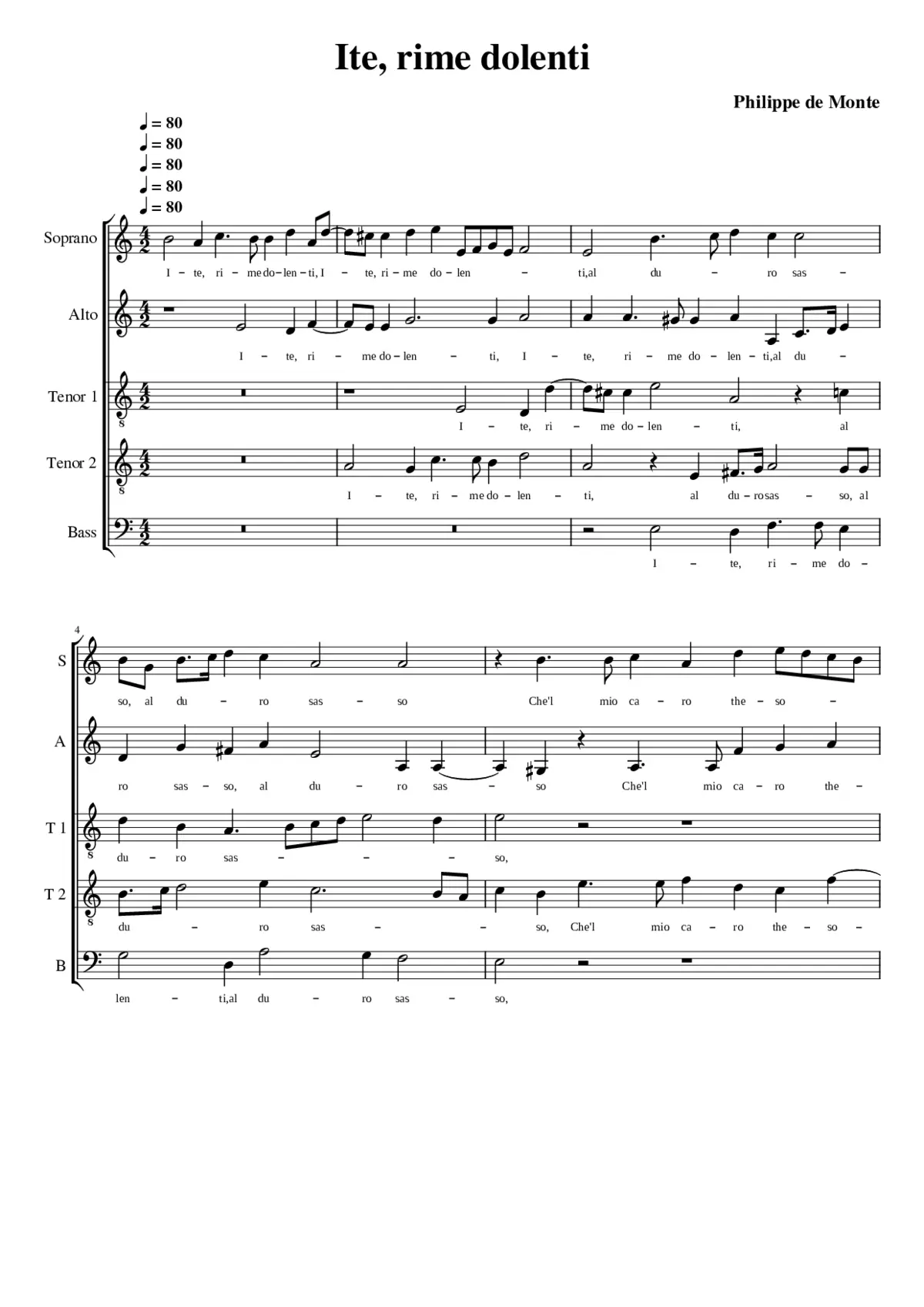 Ite rime dolenti - Page 1