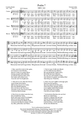Auf dich trau ich, mein Herr und Gott, SWV 103