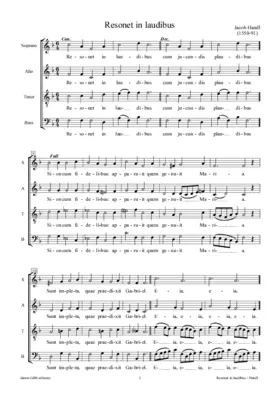 Resonet in laudibus a 4