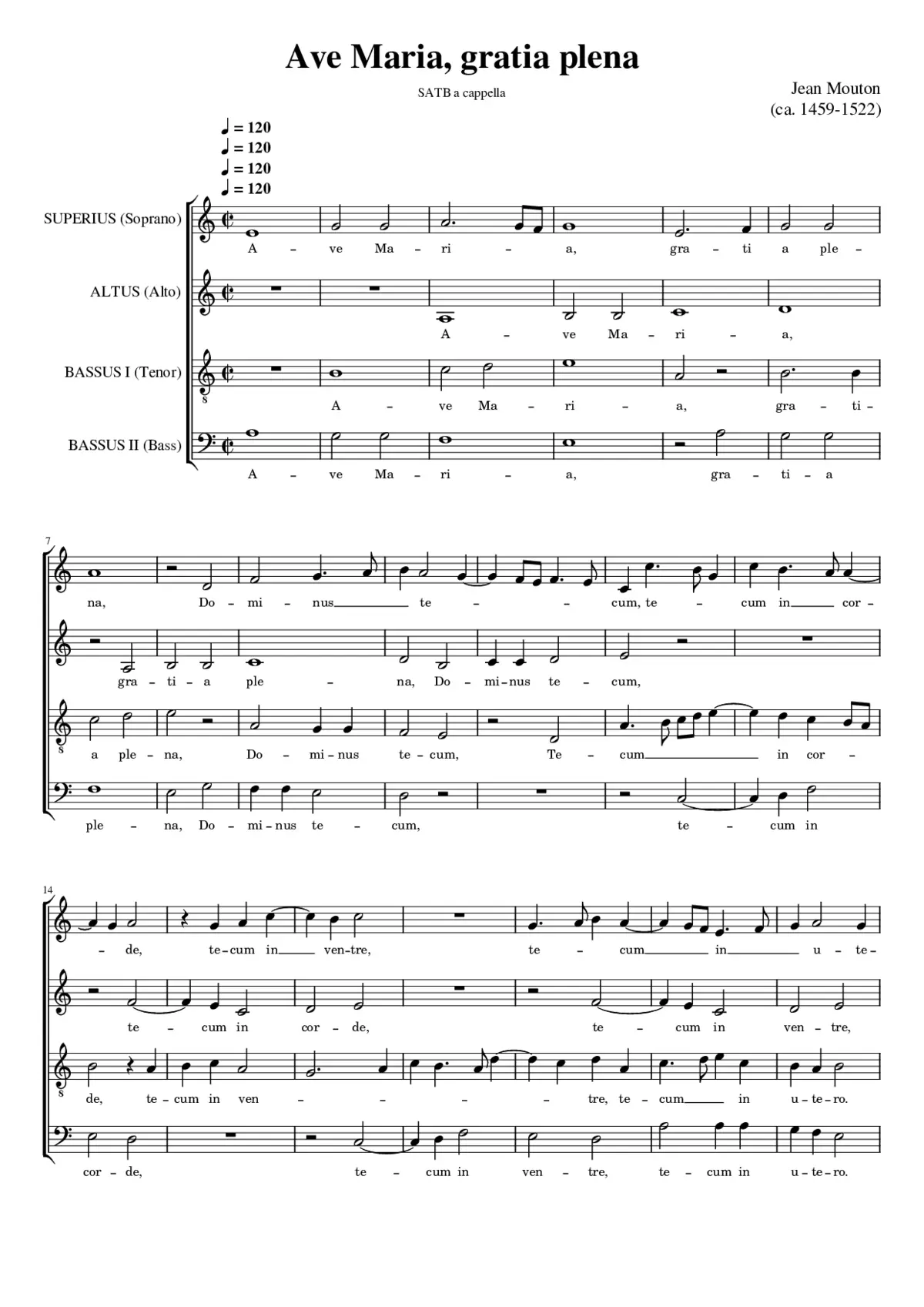 Ave Maria gratia plena - Page 1