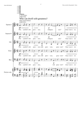 Who can dwell with greatness