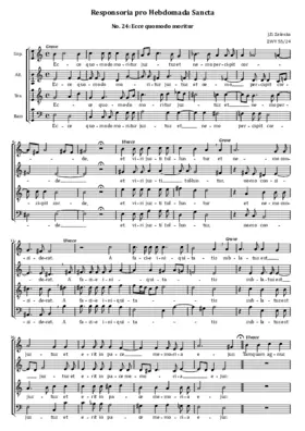 Ecce quomodo moritur, ZWV 55:24