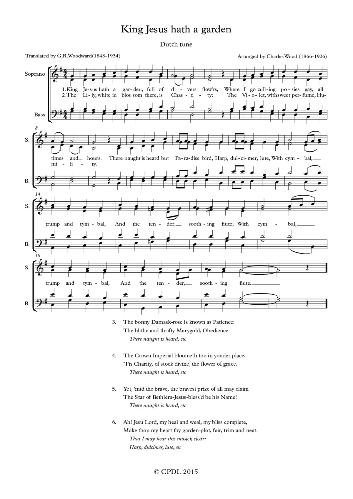 King Jesus hath a garden - Page 1