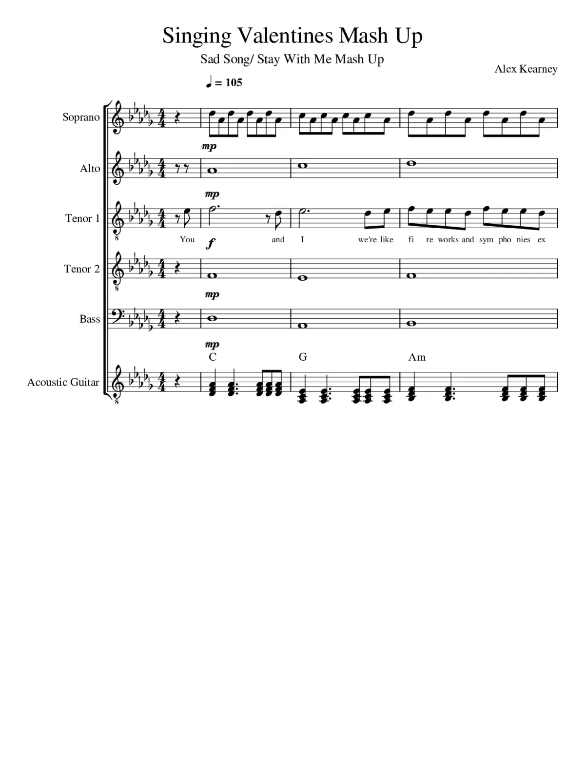 stay with me acoustic - Page 1