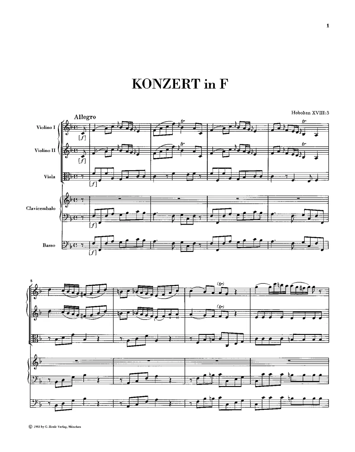 Keyboard Concerto - Page 1