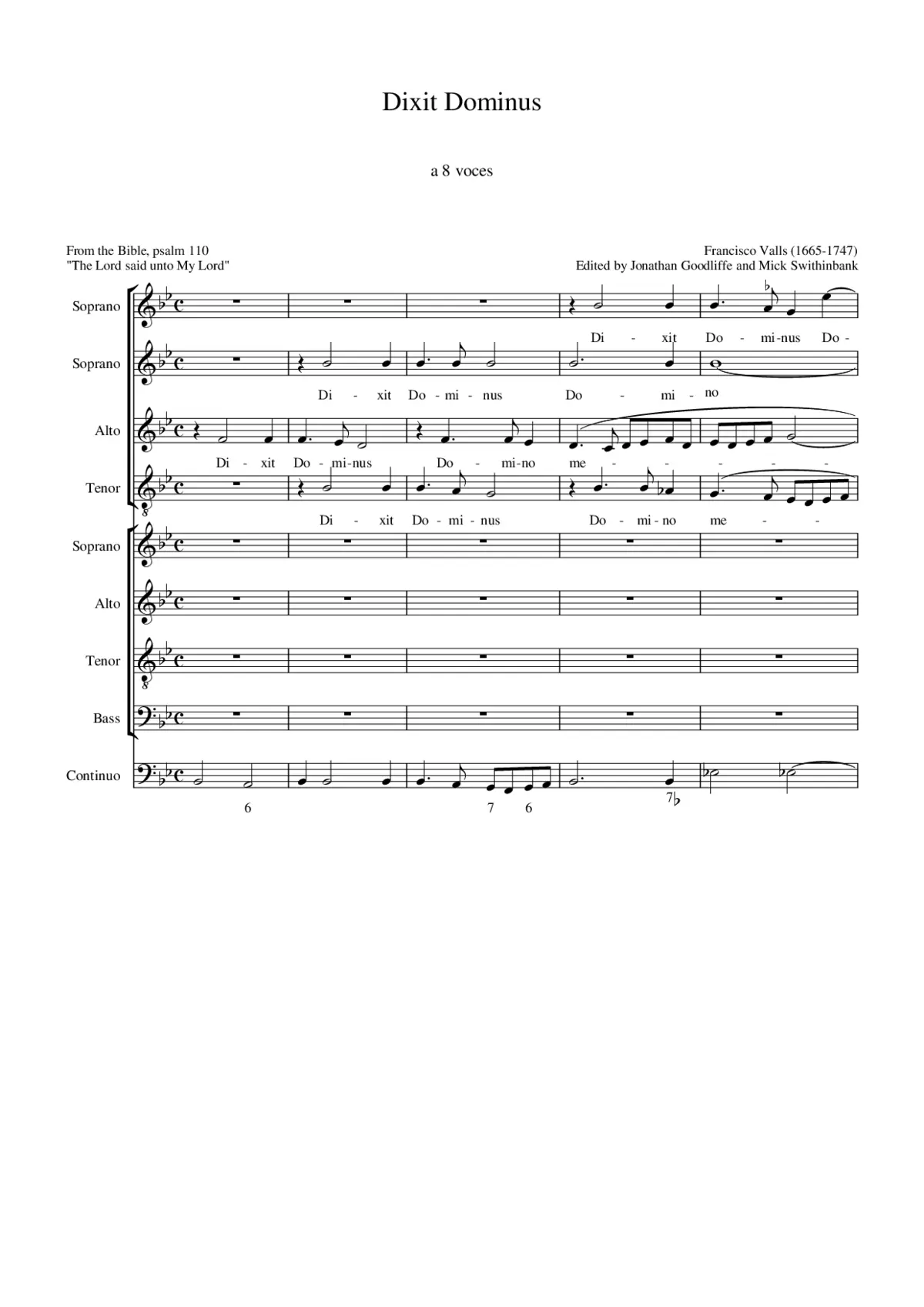 Dixit Dominus - Page 1