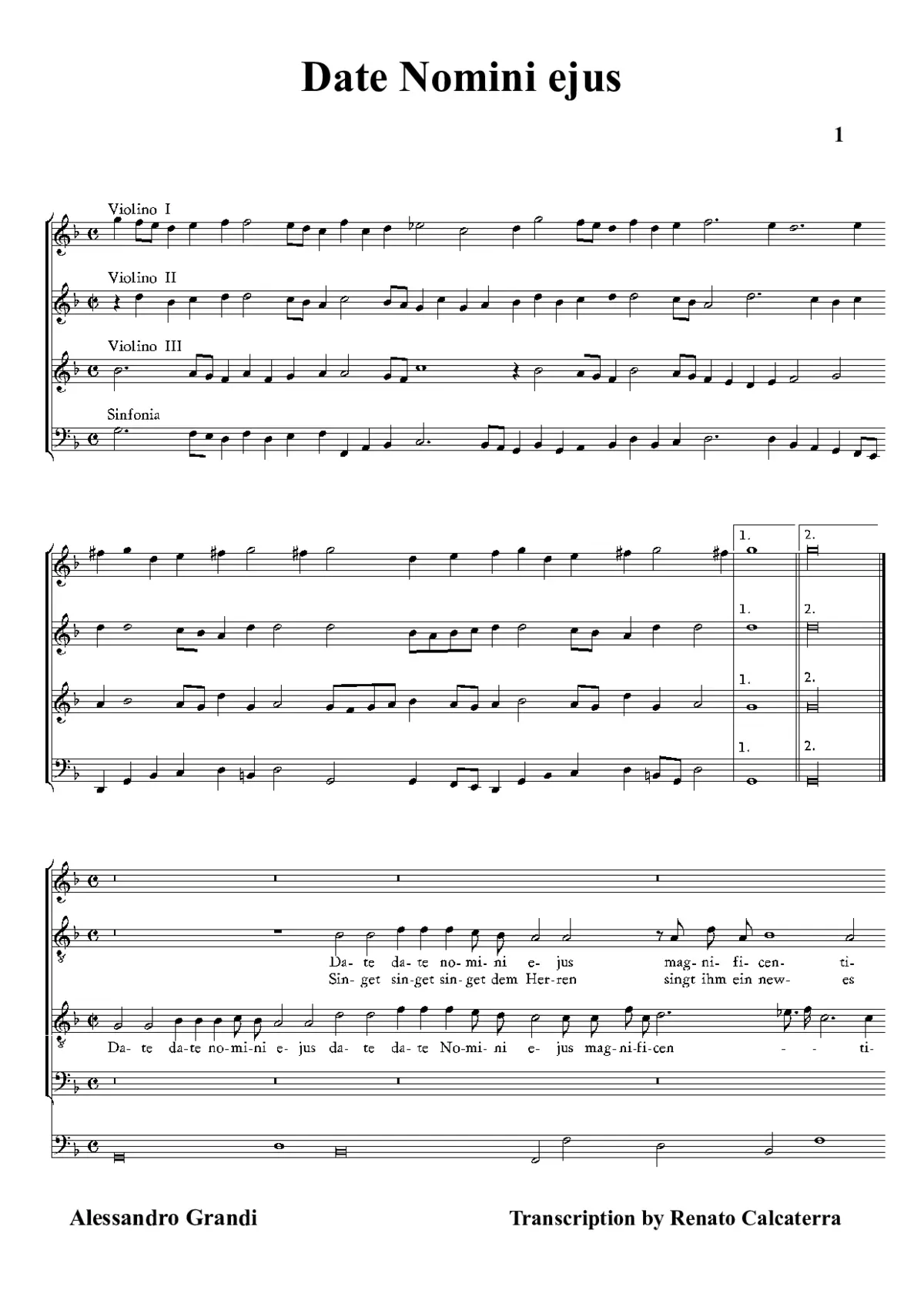Date nomini eius - Page 1