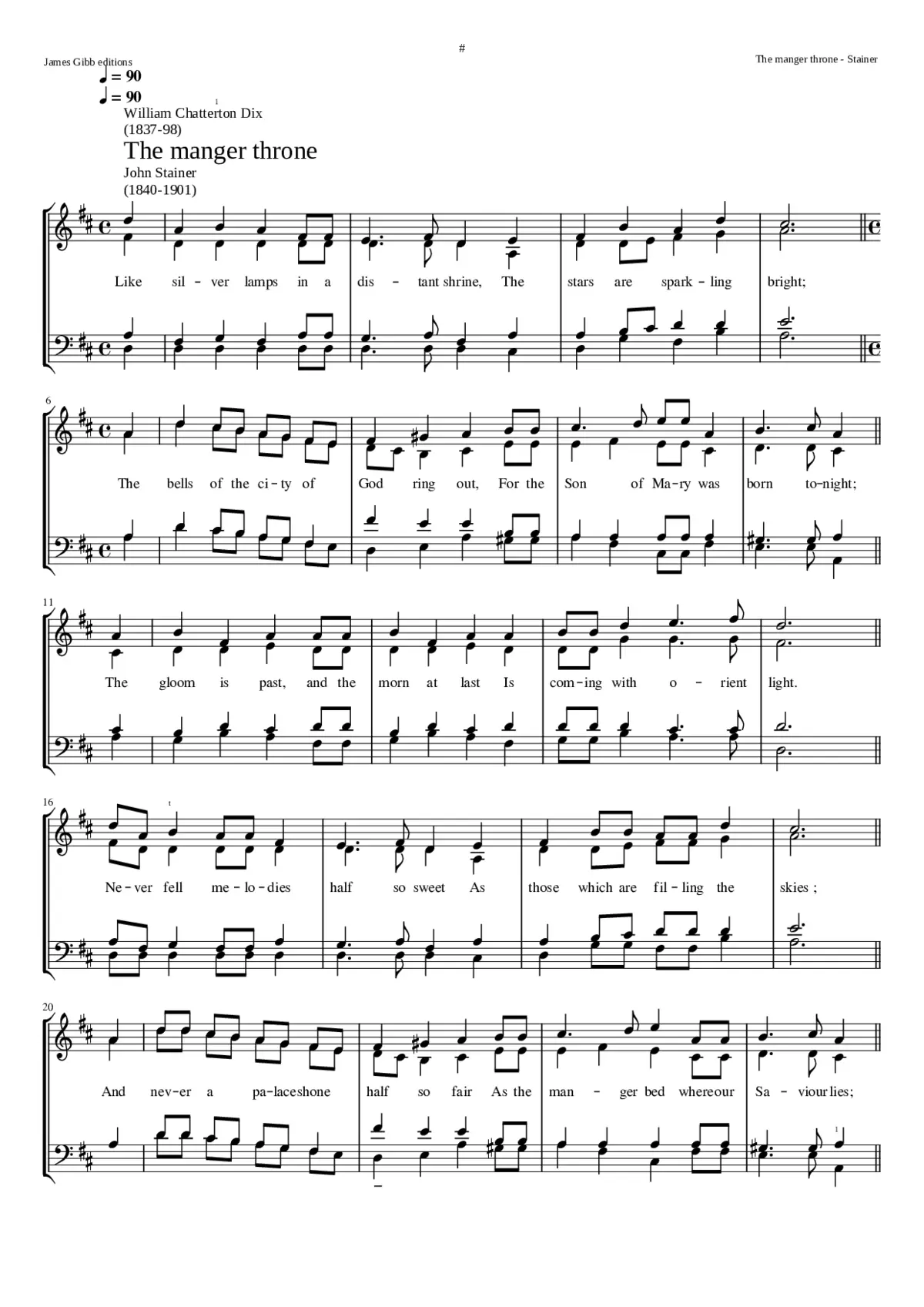 The manger throne - Page 1