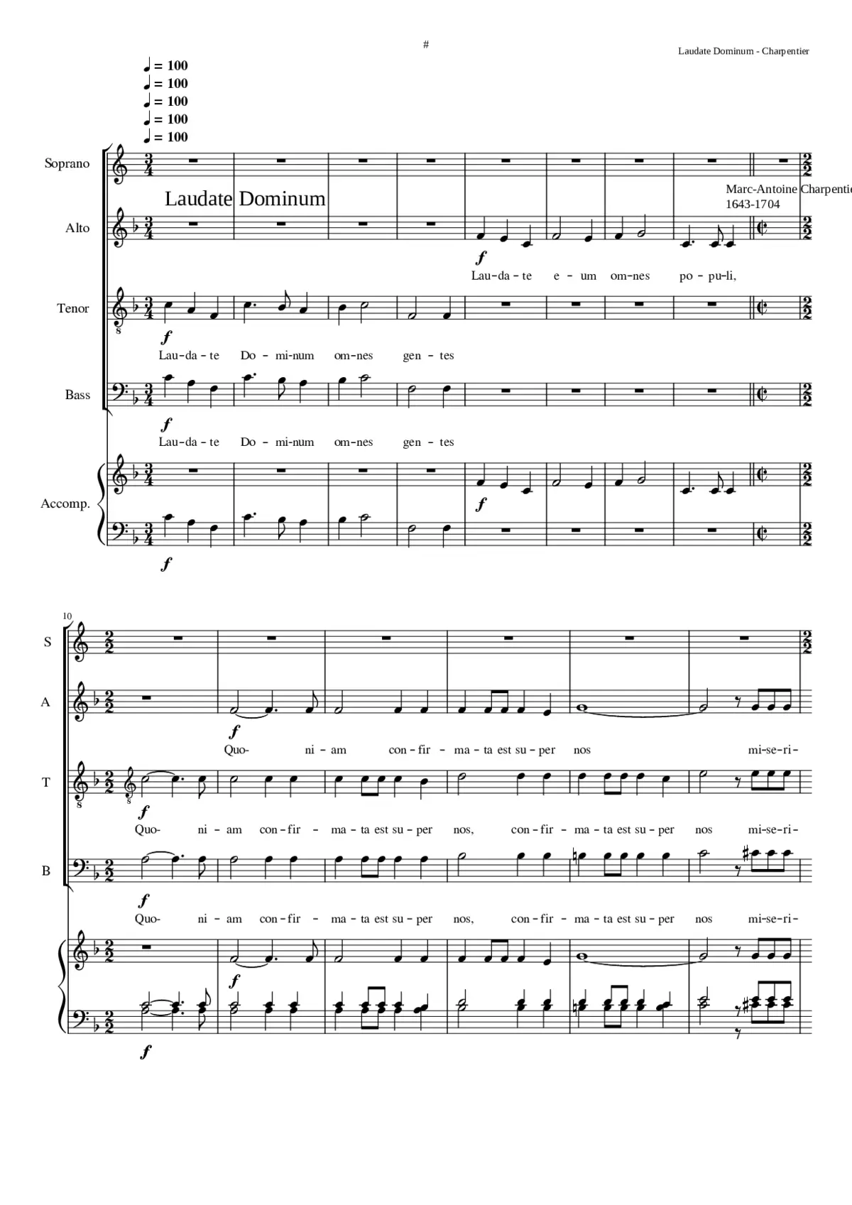 Laudate Dominum - Page 1