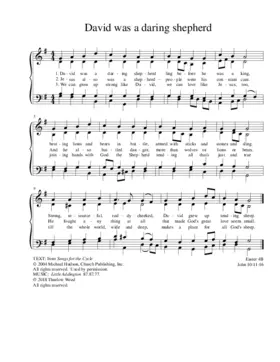 David was a daring shepherd