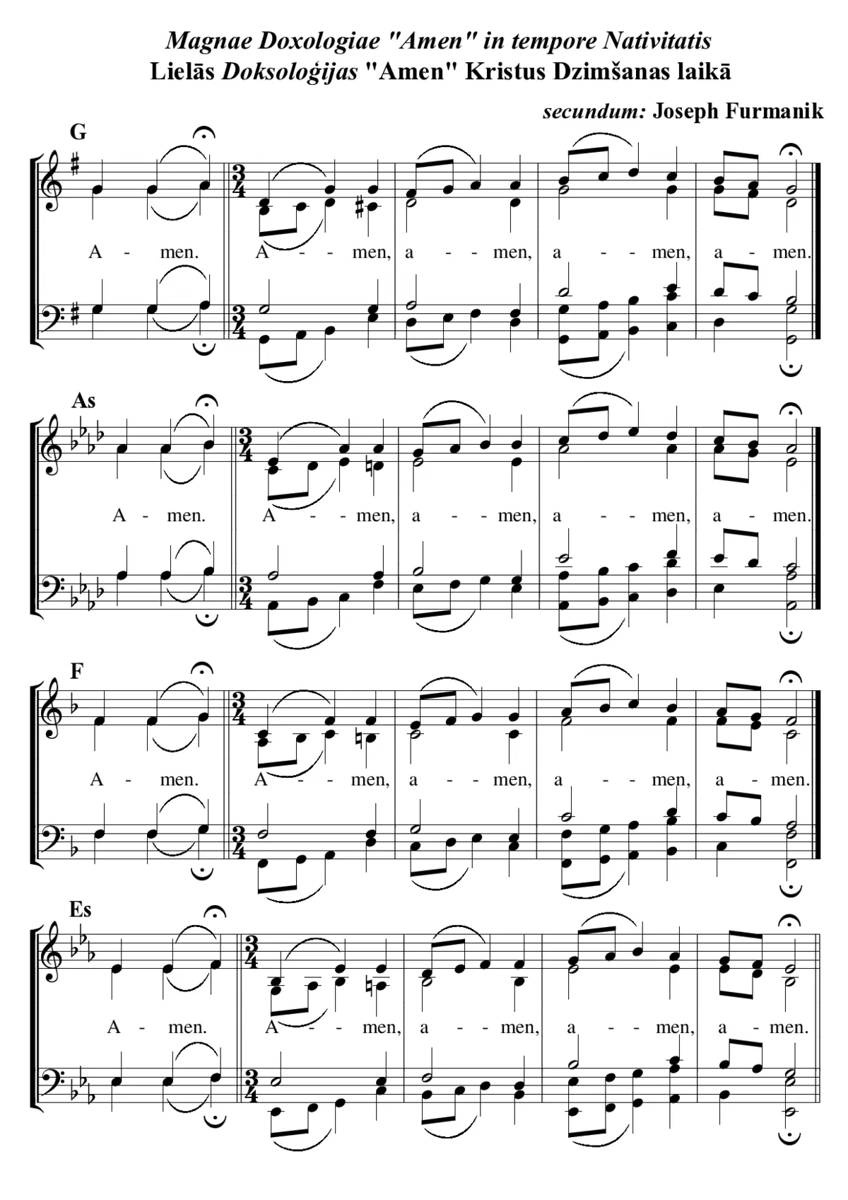 Amen - Doxologiae Nativitatis - Page 1