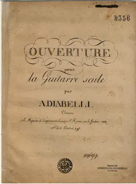 Ouverture pour la Guitarre seule