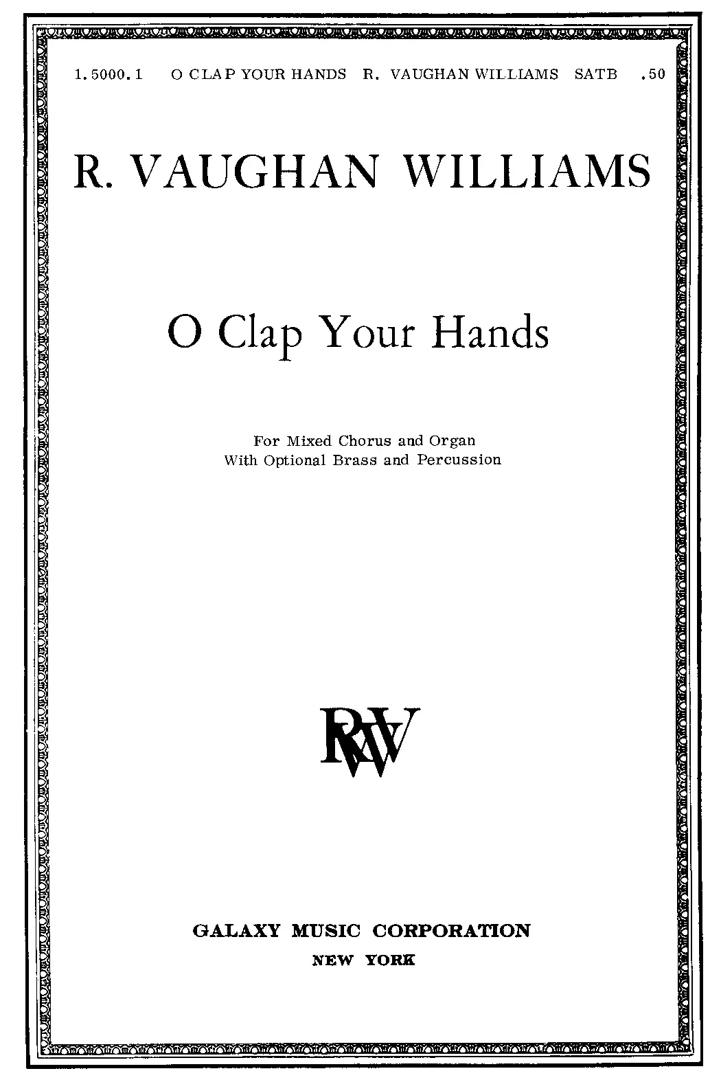 O Clap Your Hands - Page 1