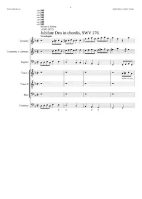 Jubilate Deo in chordis SWV 276