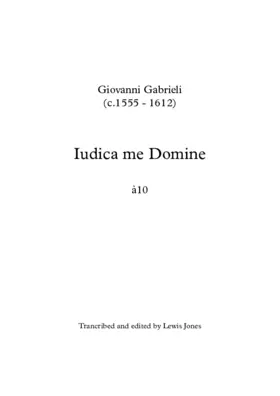 Iudica me Domine a 10