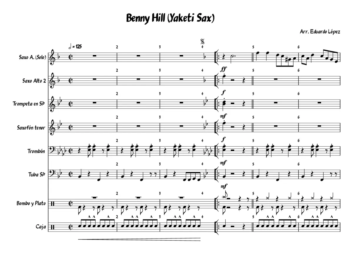 benny hill theme - Page 1