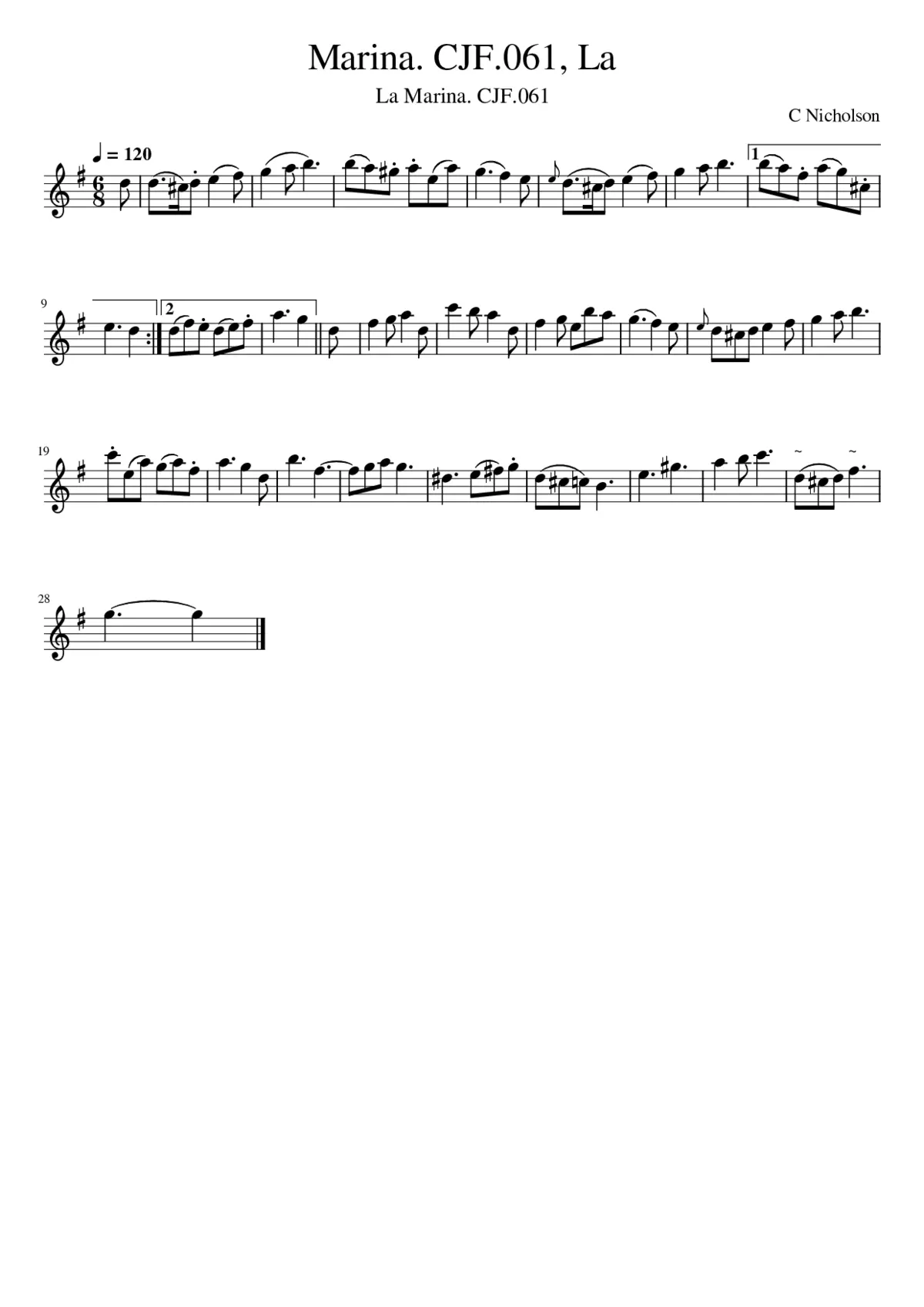 Marina. CJF.061 La - Page 1