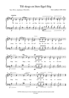 Till skogs en liten fågel flög