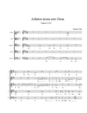 Adiutor meus esto Deus