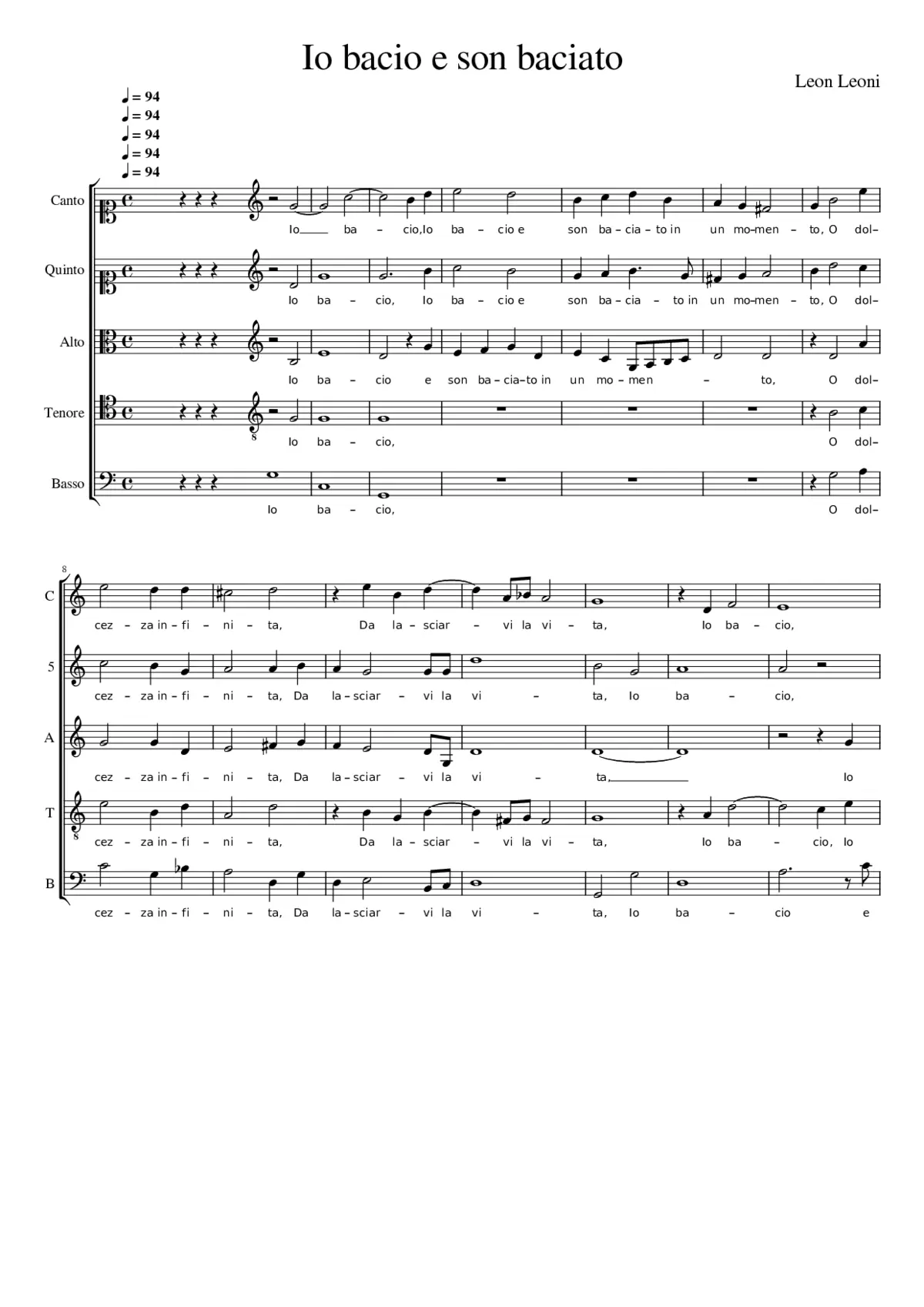 Io bacio e son baciato - Page 1