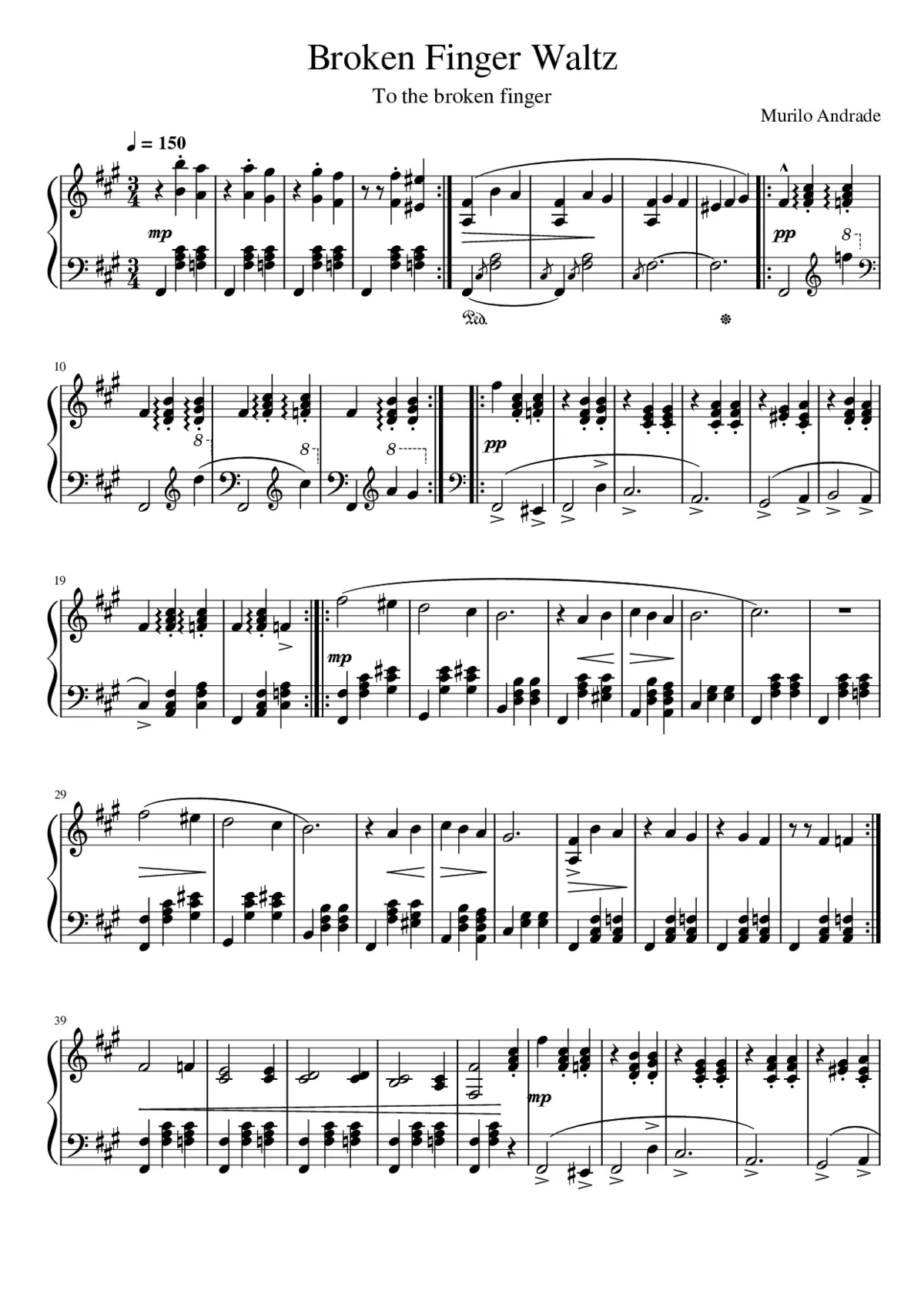Broken Finger Waltz - Page 1