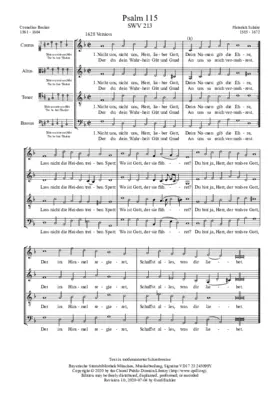 Nicht uns, nicht uns, Herr, lieber Gott, SWV 213