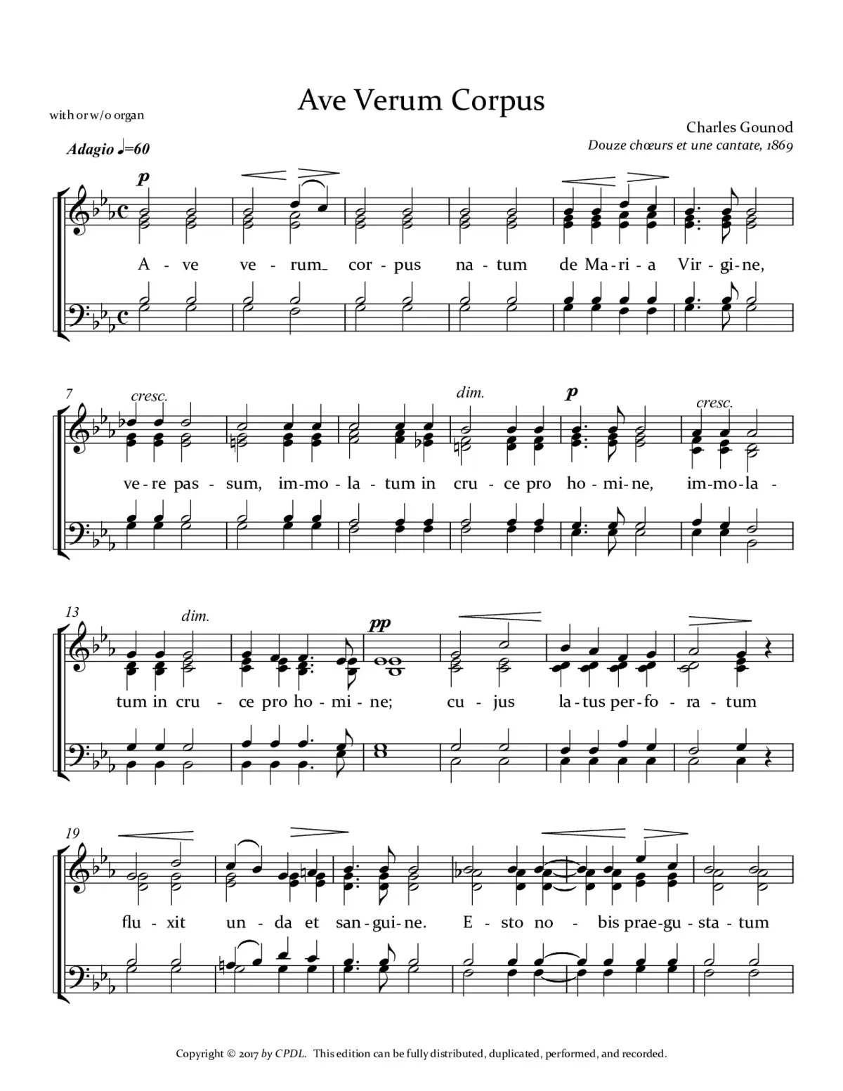 Ave verum, CG 155 - Page 1