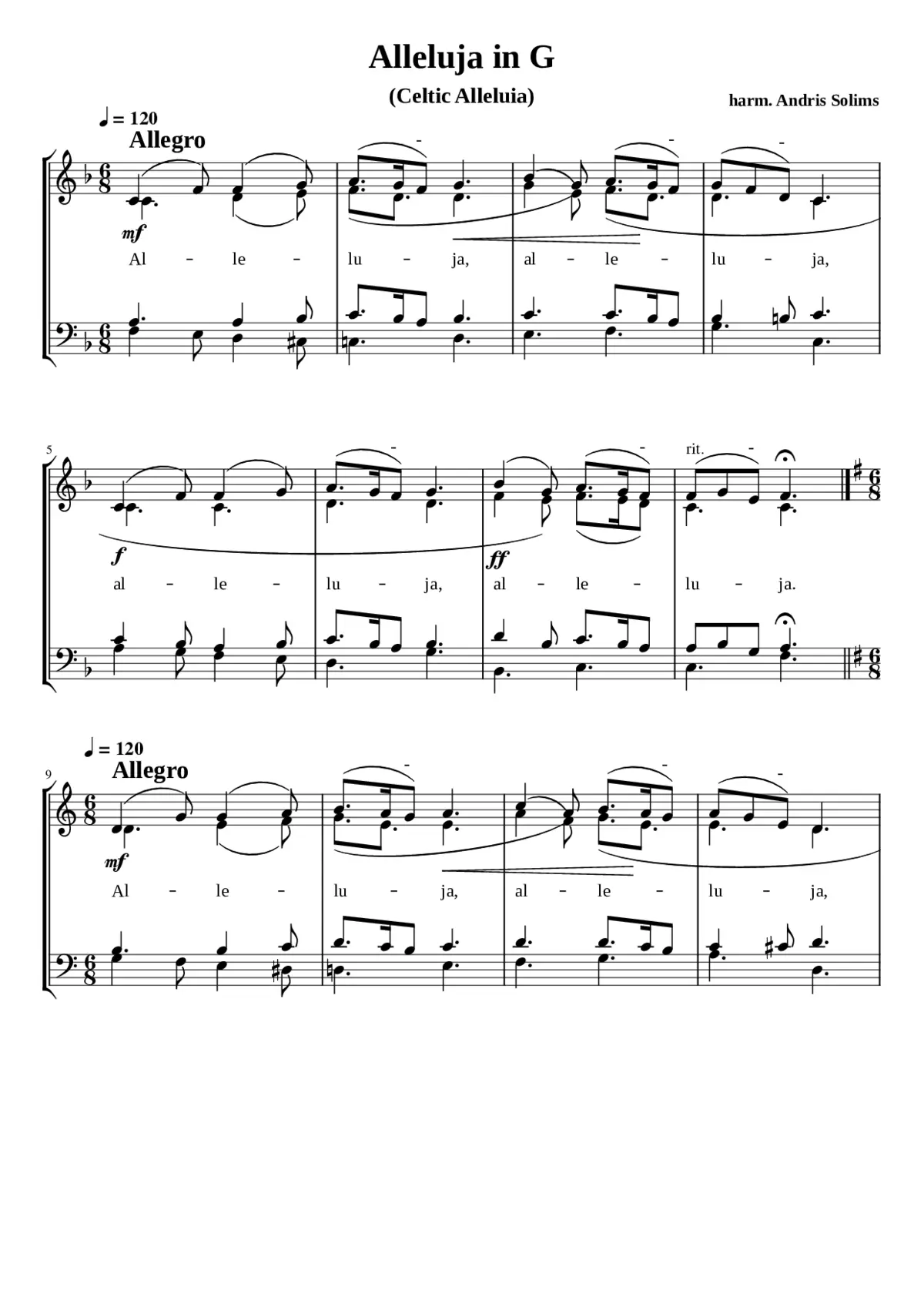 Alleluja in F - Page 1