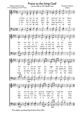 Praise to the living God!