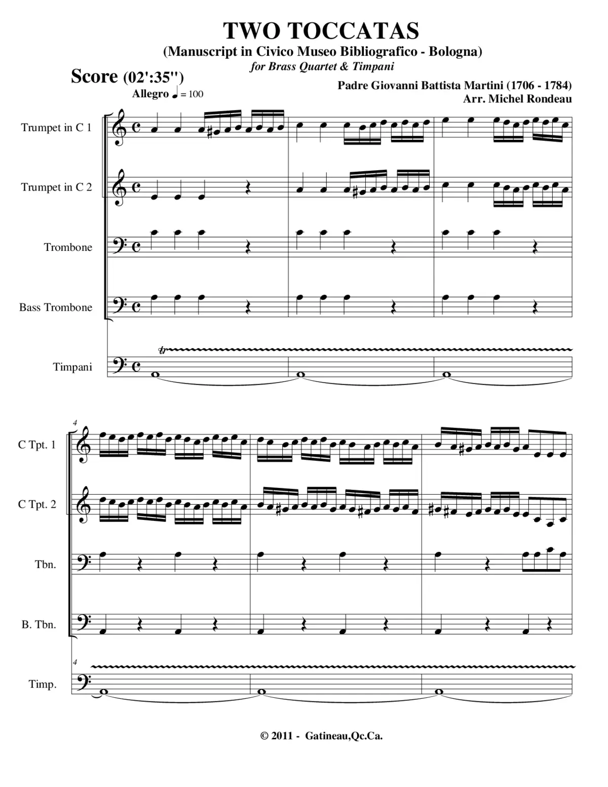 2 Toccatas - Page 1