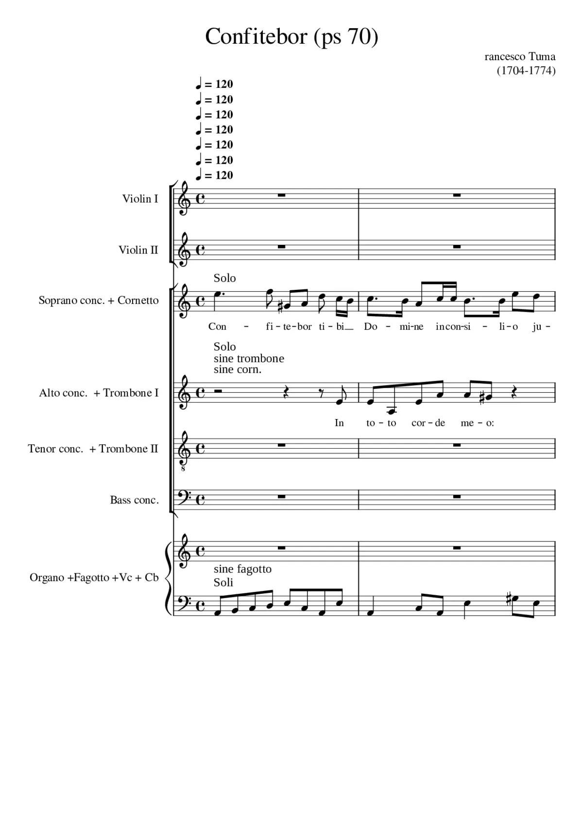 Confitebor tibi Domine - Page 1