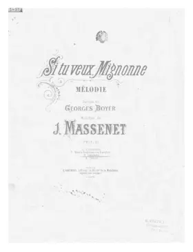 Si tu veux, Mignonne