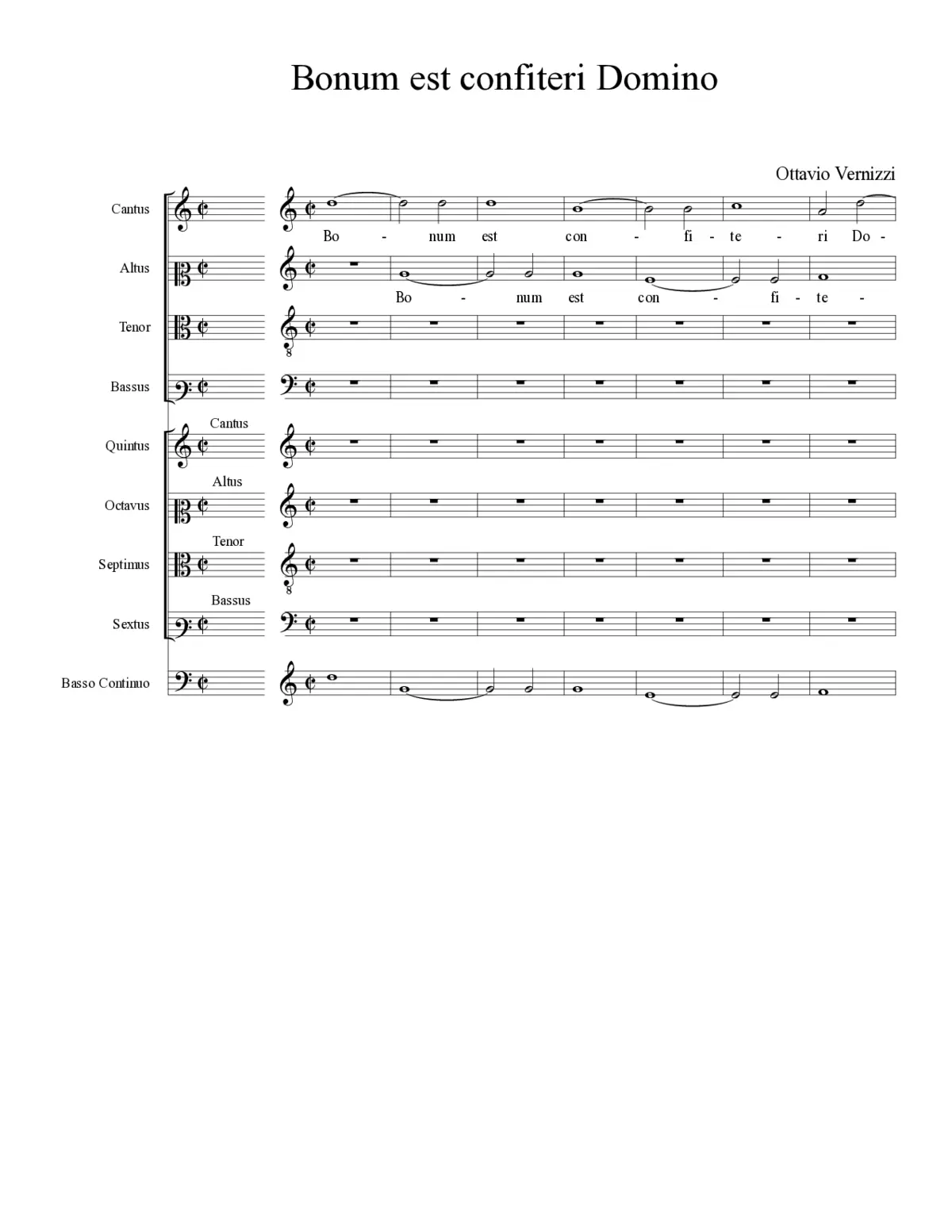 Bonum est confiteri Domino - Page 1