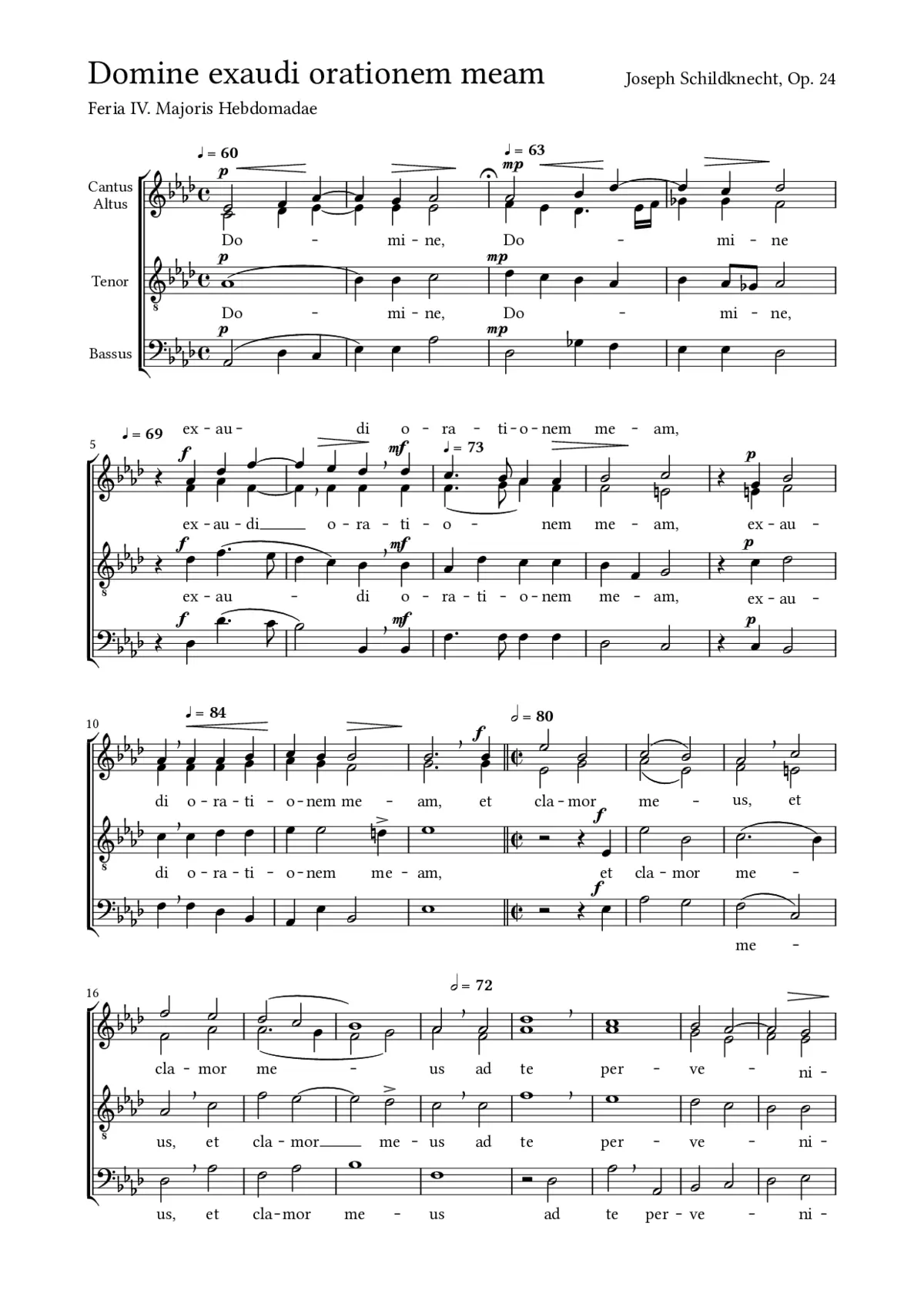 Domine exaudi orationem meam - Page 1